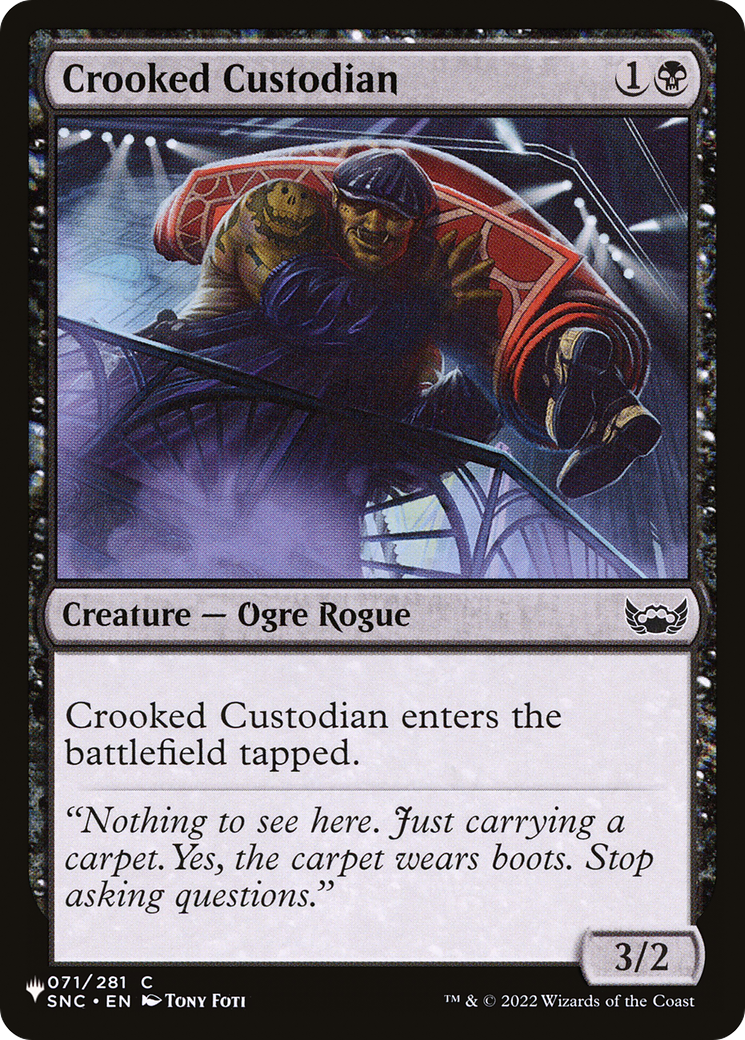 Crooked Custodian [The List] | Exor Games Summserside