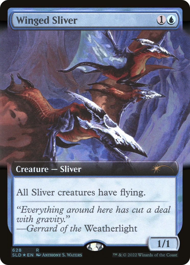 Winged Sliver (Extended Art) [Secret Lair Drop Promos] | Exor Games Summserside