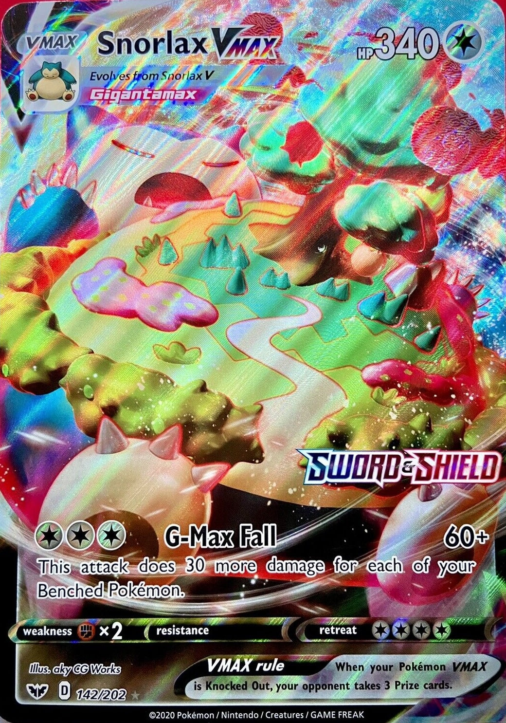 Snorlax VMAX (142/202) (Jumbo Card) [Sword & Shield: Base Set] | Exor Games Summserside