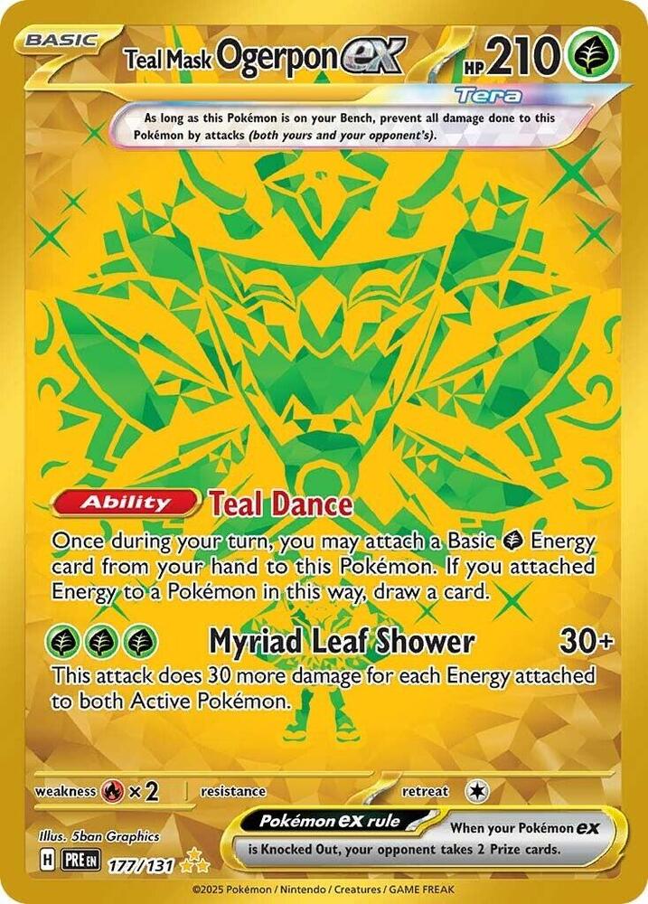 Teal Mask Ogerpon ex (177/131) [Scarlet & Violet: Prismatic Evolutions] | Exor Games Summserside