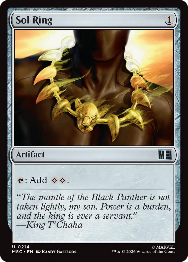 Sol Ring (0214) (Surge Foil) [Marvel Super Heroes Commander] | Exor Games Summserside