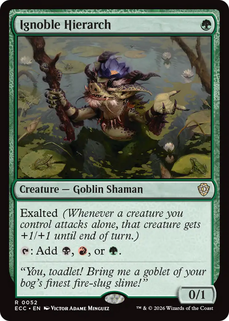 Ignoble Hierarch [Lorwyn Eclipsed Commander] | Exor Games Summserside