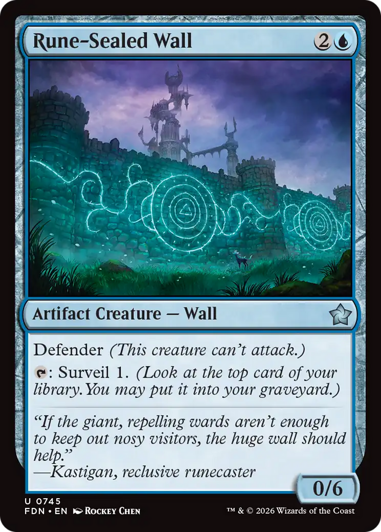 Rune-Sealed Wall (0745) [Foundations] | Exor Games Summserside