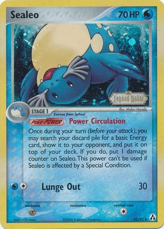 Sealeo (43/92) (Stamped) [EX: Legend Maker] | Exor Games Summserside
