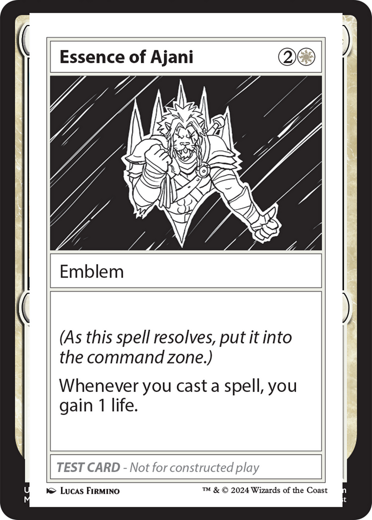 Essence of Ajani [Mystery Booster 2 Playtest Cards] | Exor Games Summserside