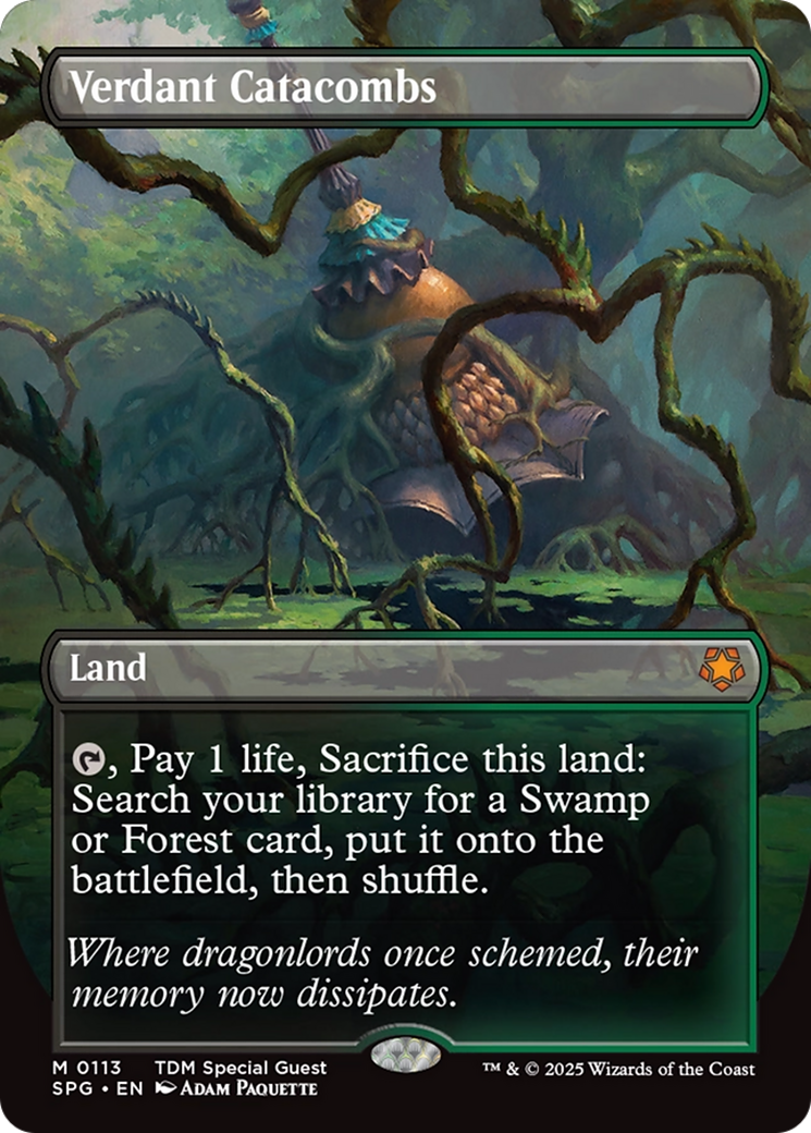 Verdant Catacombs (Borderless) [Tarkir: Dragonstorm Special Guests] | Exor Games Summserside