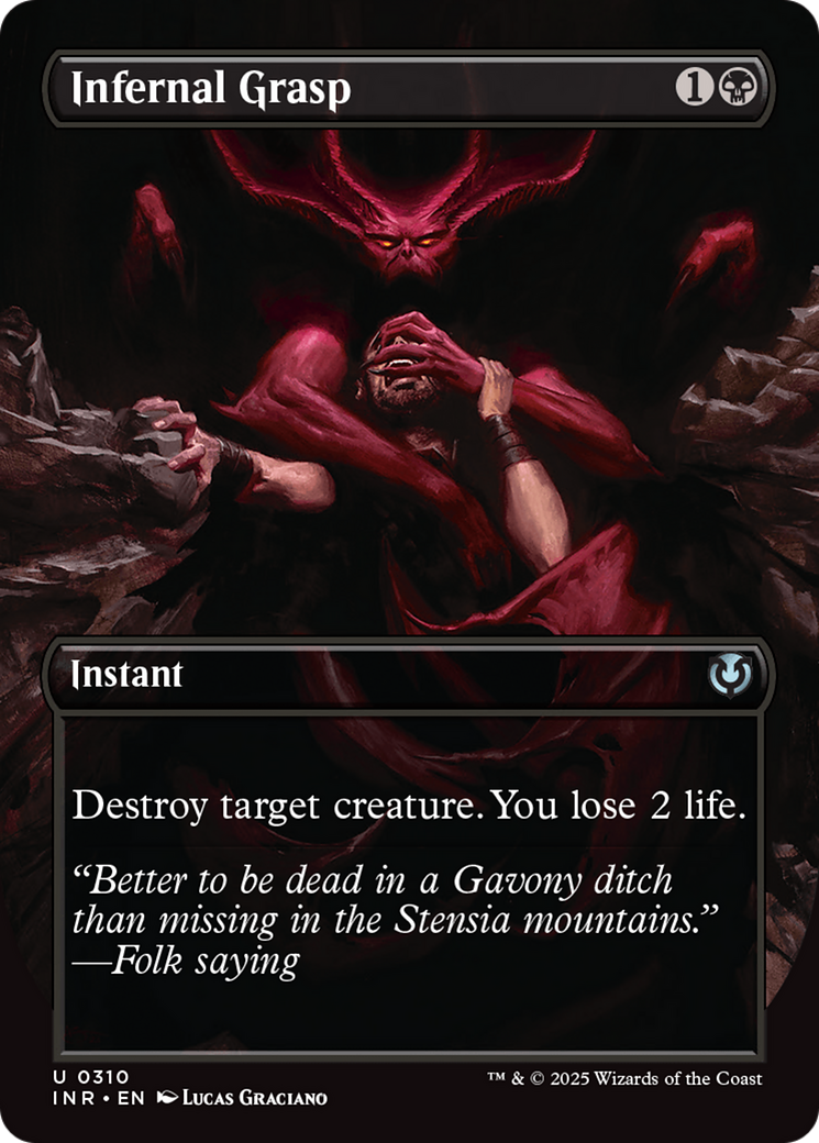 Infernal Grasp (Borderless) [Innistrad Remastered] | Exor Games Summserside
