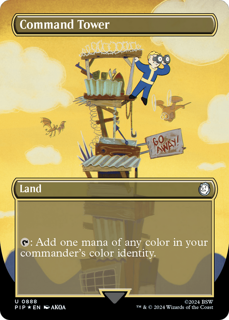 Command Tower (Borderless) (Surge Foil) [Fallout] | Exor Games Summserside