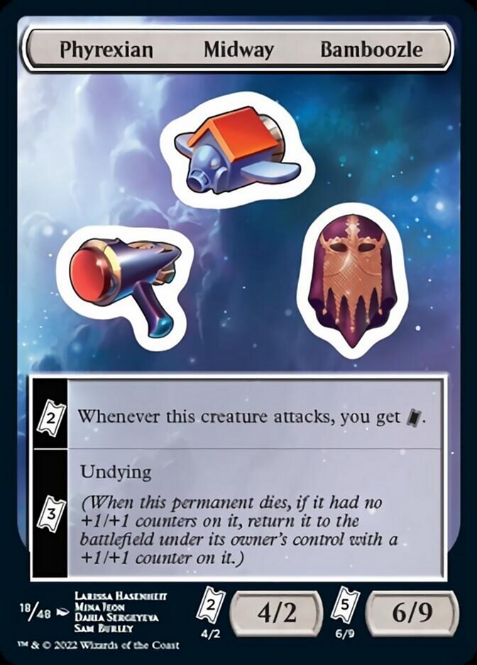 Phyrexian Midway Bamboozle [Unfinity Stickers] | Exor Games Summserside