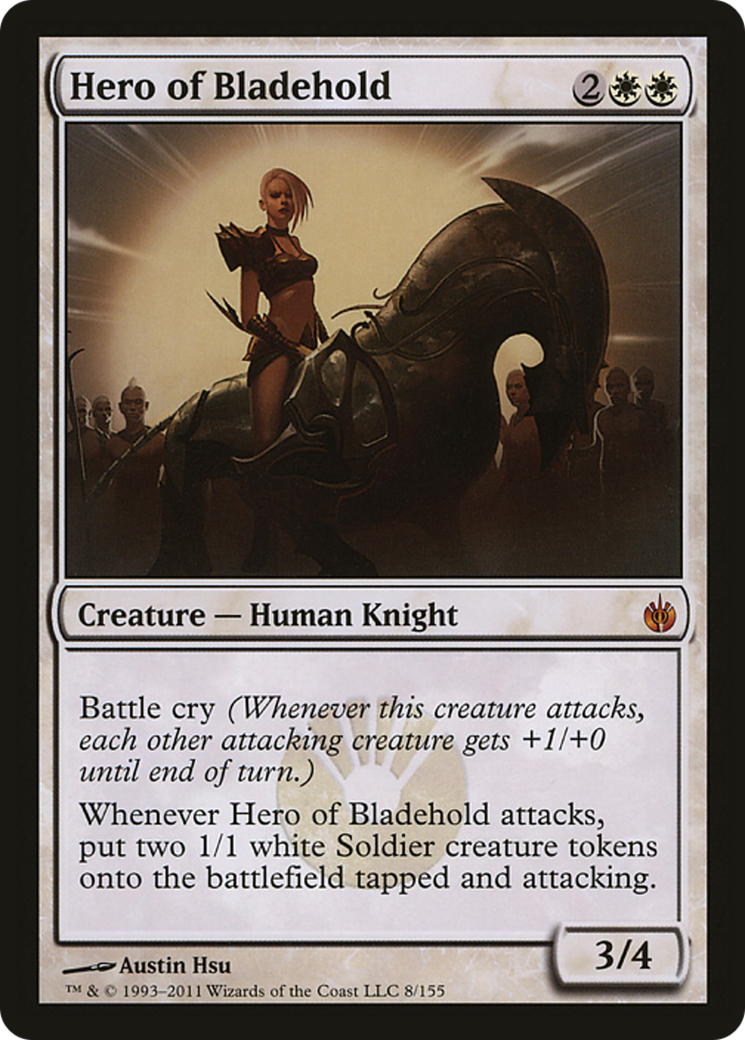 Hero of Bladehold (Mirrodin Besieged) (Oversized) [Oversize Cards] | Exor Games Summserside