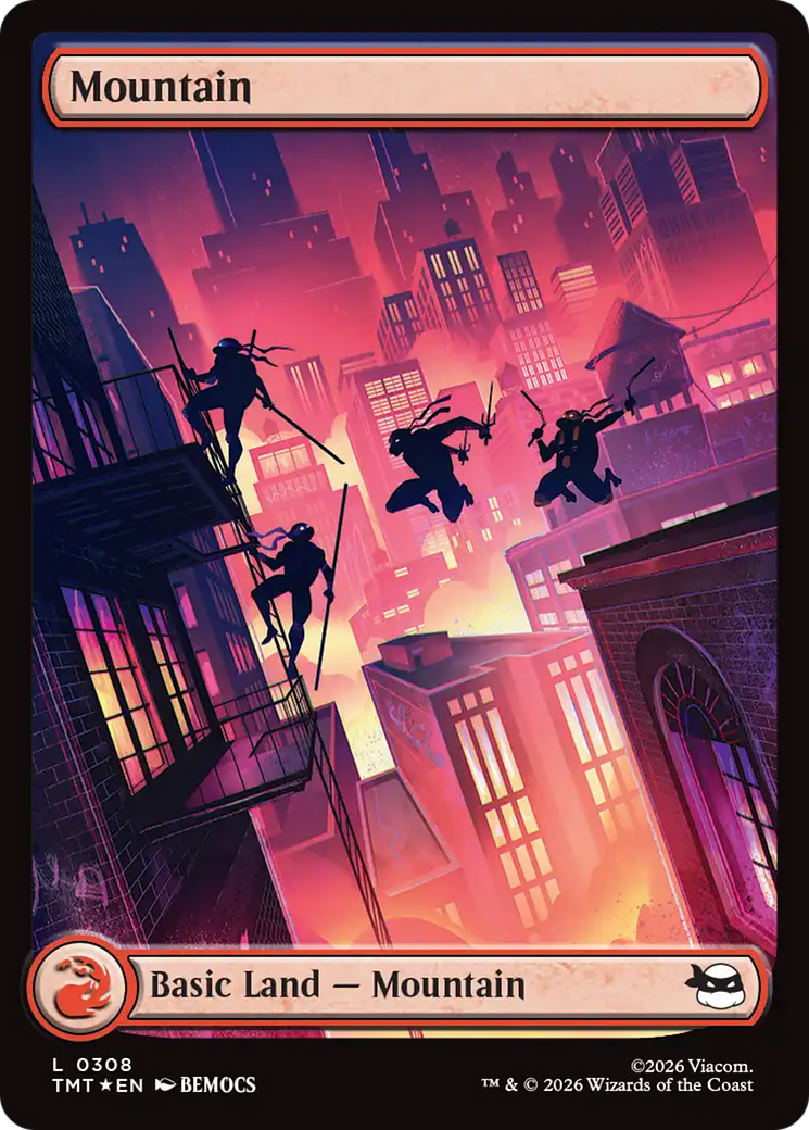 Mountain (0308) (Surge Foil) [Teenage Mutant Ninja Turtles] | Exor Games Summserside