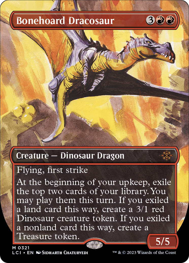 Bonehoard Dracosaur (Borderless) [The Lost Caverns of Ixalan] | Exor Games Summserside