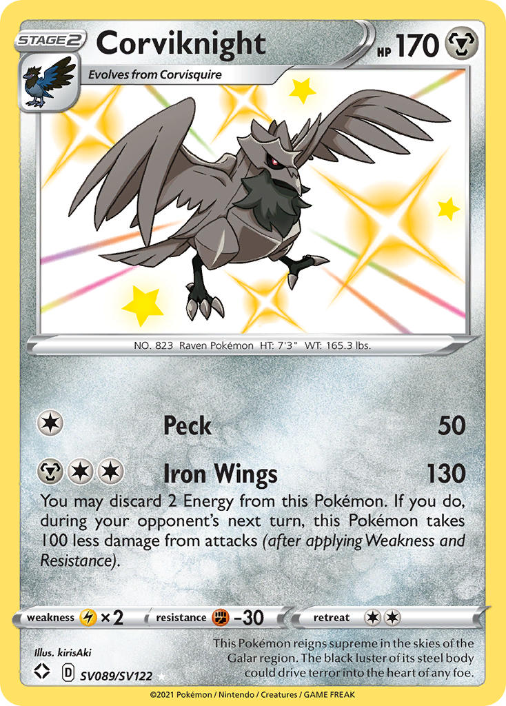 Corviknight (SV089/SV122) [Sword & Shield: Shining Fates] | Exor Games Summserside
