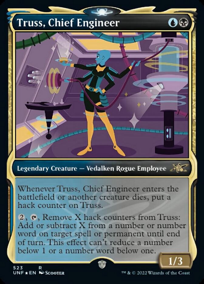 Truss, Chief Engineer (Showcase) (Galaxy Foil) [Unfinity] | Exor Games Summserside