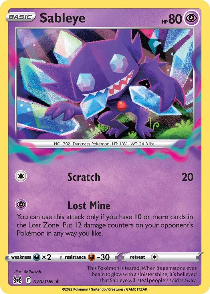 Sableye (070/196) [Sword & Shield: Lost Origin] | Exor Games Summserside