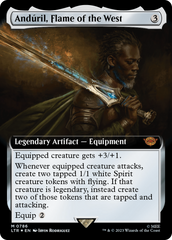 Anduril, Flame of the West (Extended Art) (Surge Foil) [The Lord of the Rings: Tales of Middle-Earth] | Exor Games Summserside