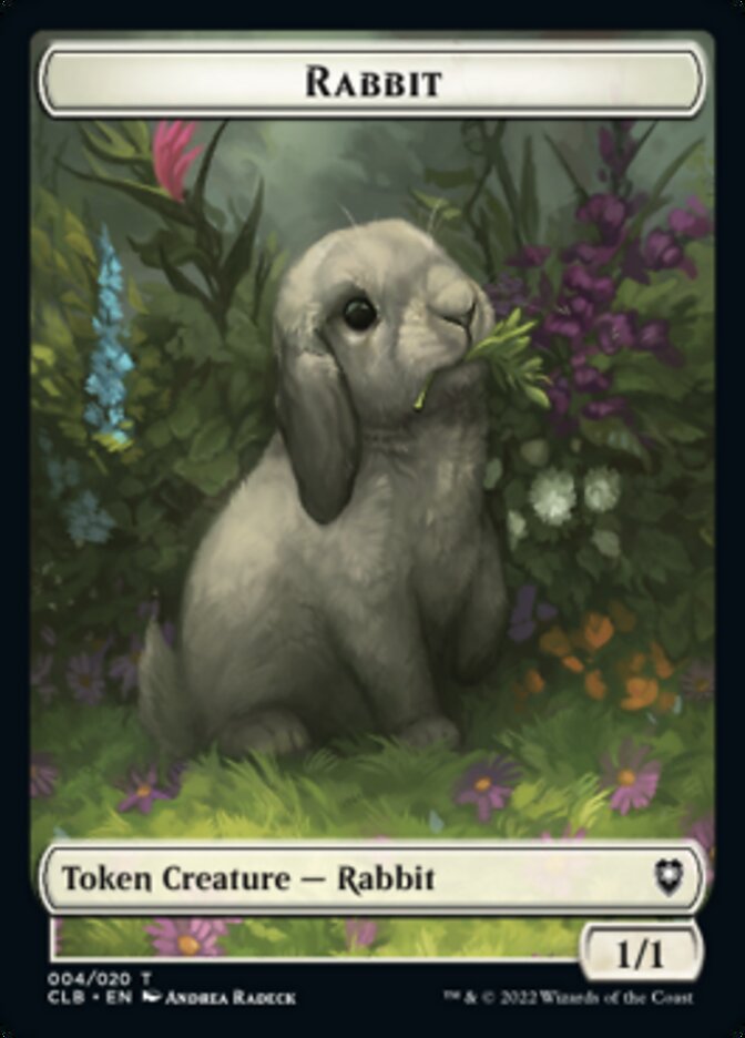 Treasure // Rabbit Double-Sided Token [Commander Legends: Battle for Baldur's Gate Tokens] | Exor Games Summserside