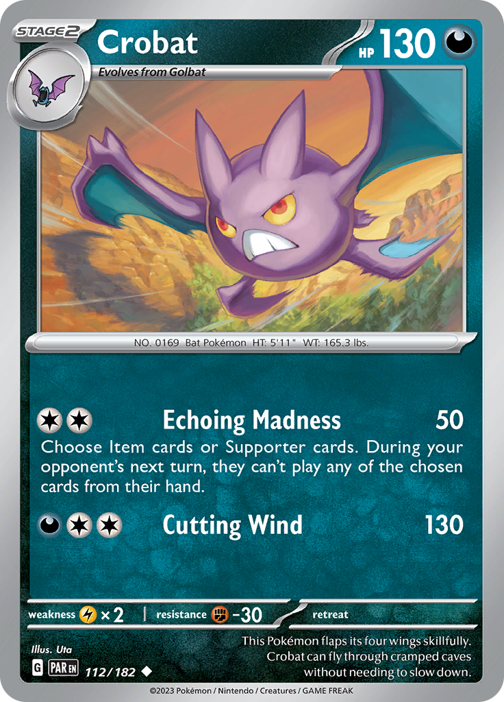 Crobat (112/182) [Scarlet & Violet: Paradox Rift] | Exor Games Summserside