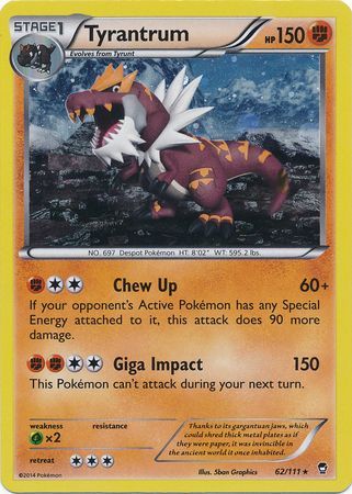 Tyrantrum (62/111) (Cosmos Holo) [XY: Furious Fists] | Exor Games Summserside