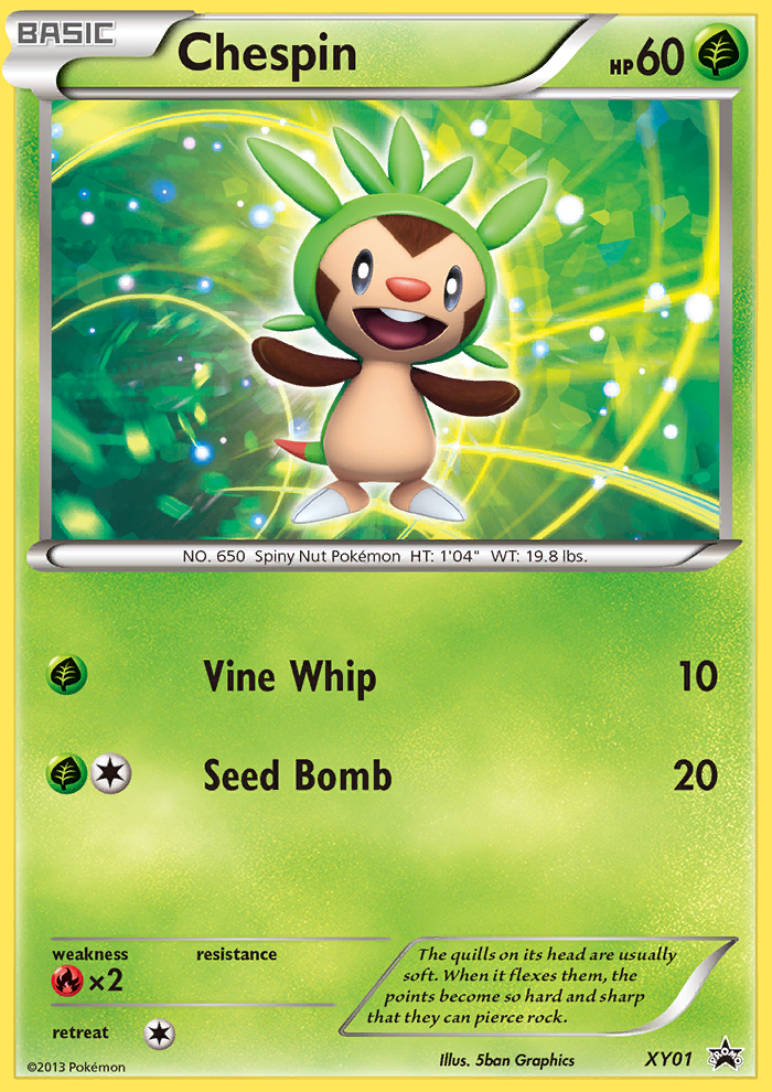 Chespin (XY01) [XY: Black Star Promos] | Exor Games Summserside