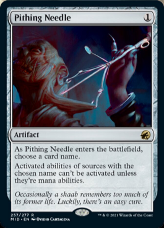 Pithing Needle [Innistrad: Midnight Hunt] | Exor Games Summserside