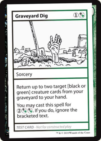 Graveyard Dig (2021 Edition) [Mystery Booster Playtest Cards] | Exor Games Summserside