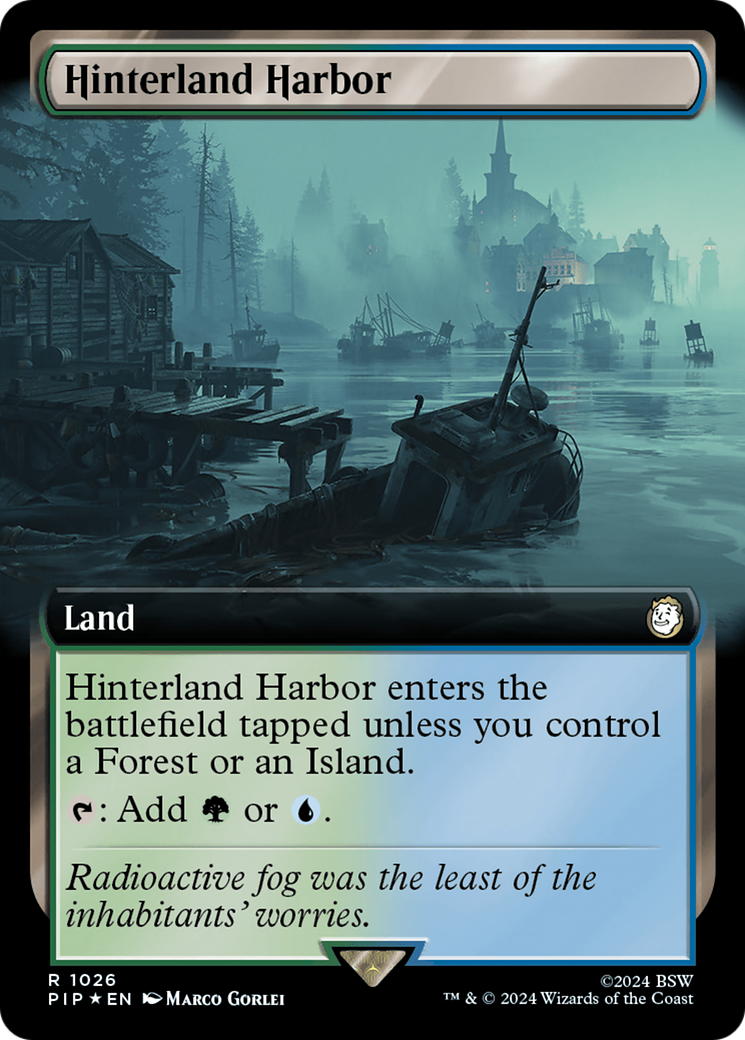 Hinterland Harbor (Extended Art) (Surge Foil) [Fallout] | Exor Games Summserside
