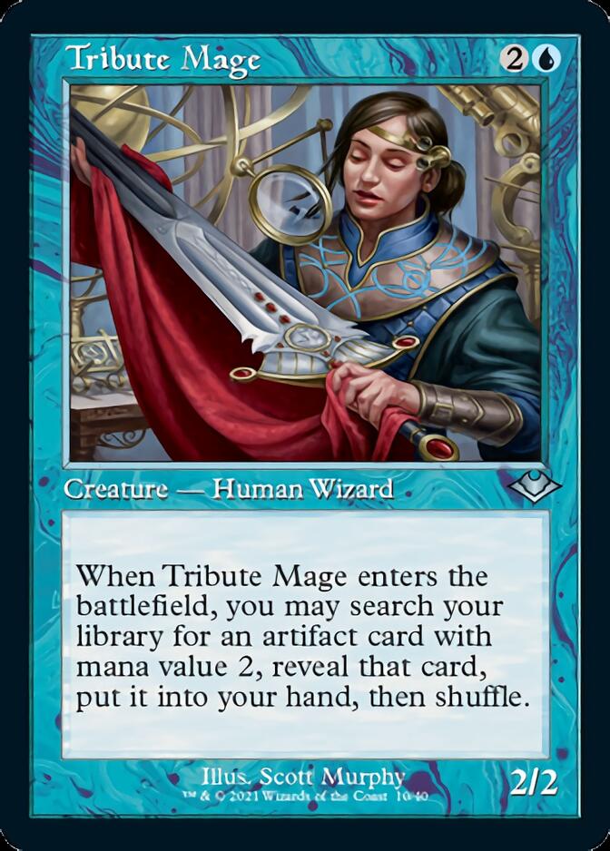 Tribute Mage (Retro Foil Etched) [Modern Horizons] | Exor Games Summserside