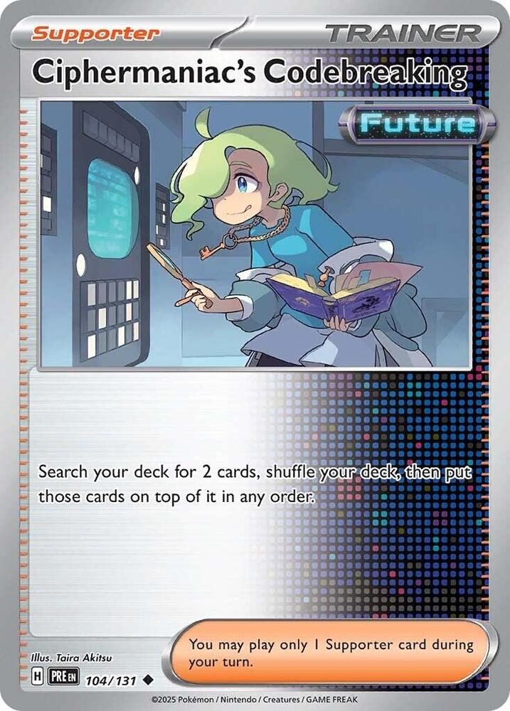 Ciphermaniac's Codebreaking (104/131) [Scarlet & Violet: Prismatic Evolutions] | Exor Games Summserside