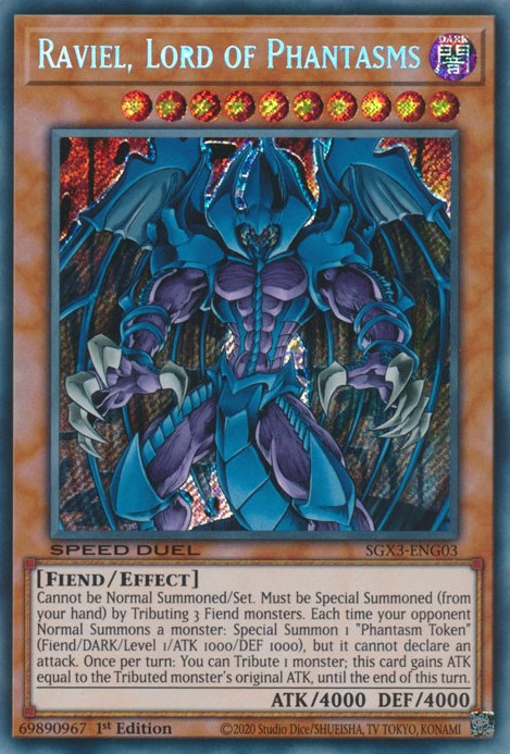 Raviel, Lord of Phantasms [SGX3-ENG03] Secret Rare | Exor Games Summserside