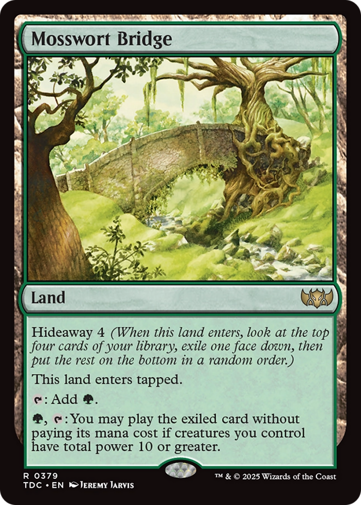 Mosswort Bridge [Tarkir: Dragonstorm Commander] | Exor Games Summserside