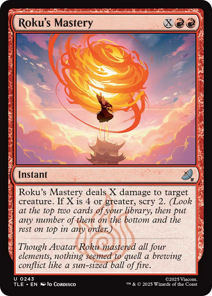 Roku's Mastery [Avatar: The Last Airbender: Eternal-Legal] | Exor Games Summserside