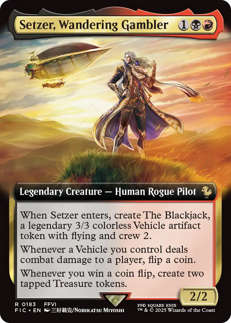 Setzer, Wandering Gambler (Extended Art) [FINAL FANTASY Commander] | Exor Games Summserside
