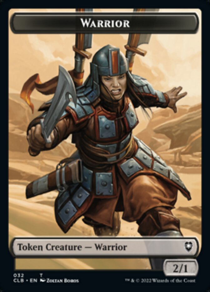Warrior // Inkling Double-Sided Token [Commander Legends: Battle for Baldur's Gate Tokens] | Exor Games Summserside