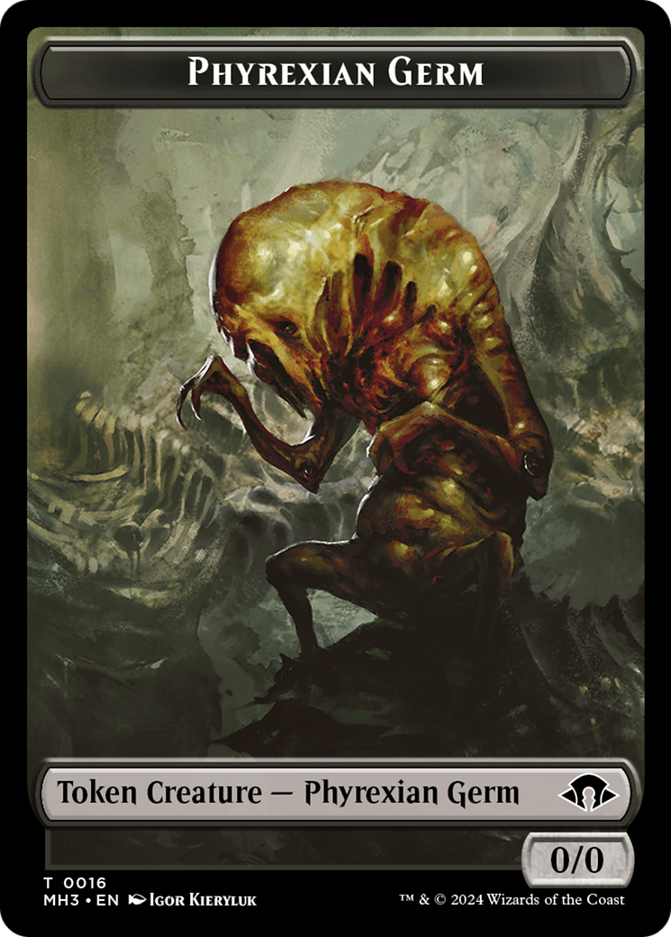 Phyrexian Germ // Spirit (0028) Double-Sided Token [Modern Horizons 3 Tokens] | Exor Games Summserside