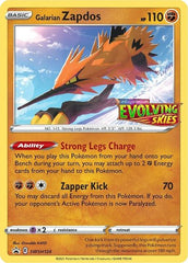 Galarian Zapdos (SWSH124) (Prerelease Promo) [Sword & Shield: Black Star Promos] | Exor Games Summserside