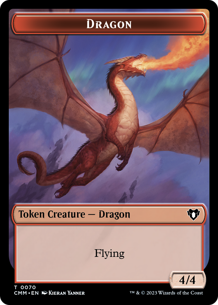 Dragon // Kor Ally Double-Sided Token [Commander Masters Tokens] | Exor Games Summserside