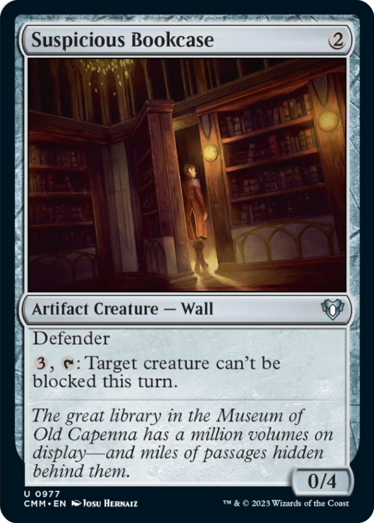 Suspicious Bookcase [Commander Masters] | Exor Games Summserside