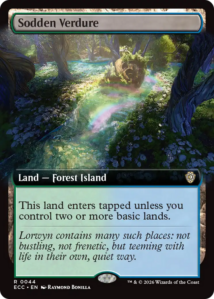Sodden Verdure (Extended Art) [Lorwyn Eclipsed Commander] | Exor Games Summserside