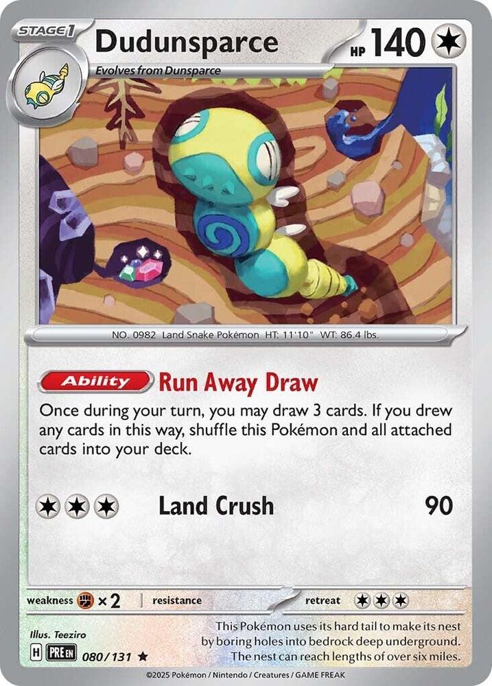 Dudunsparce (080/131) [Scarlet & Violet: Prismatic Evolutions] | Exor Games Summserside
