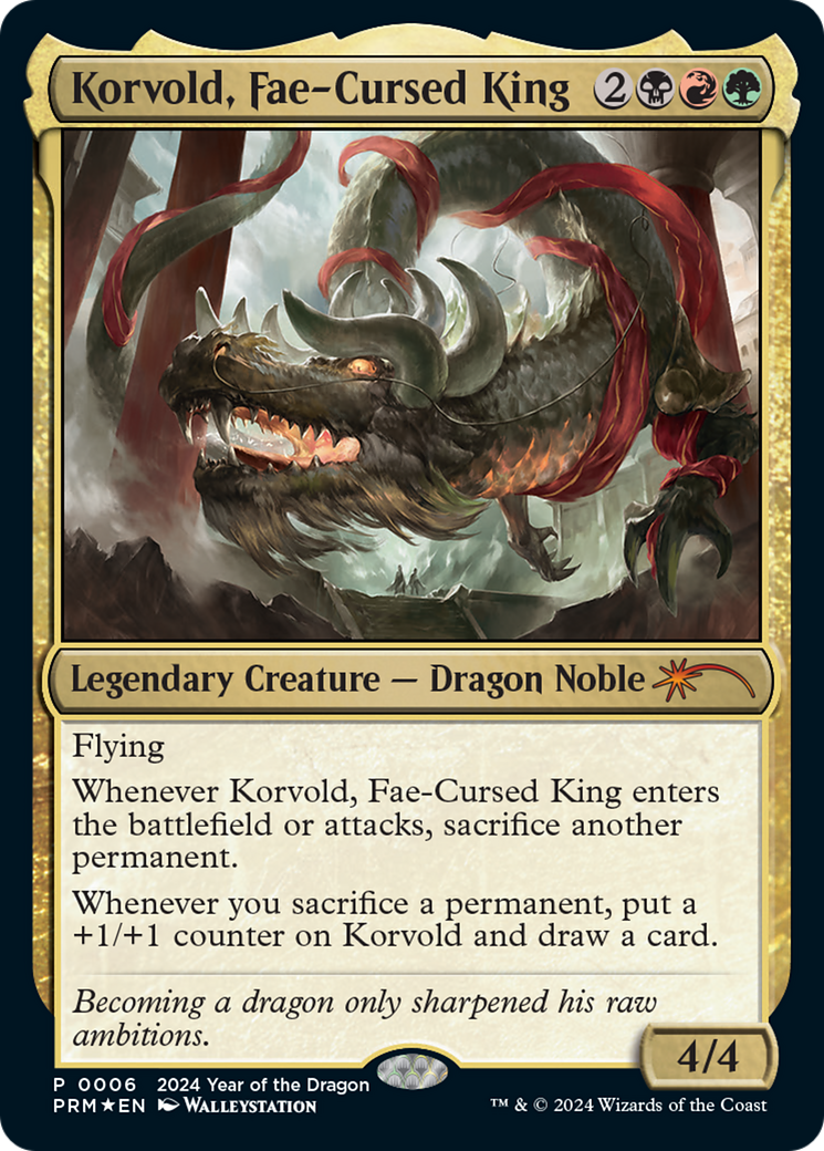 Korvold, Fae-Cursed King (Year of the Dragon 2024) [Standard Showdown Promos] | Exor Games Summserside