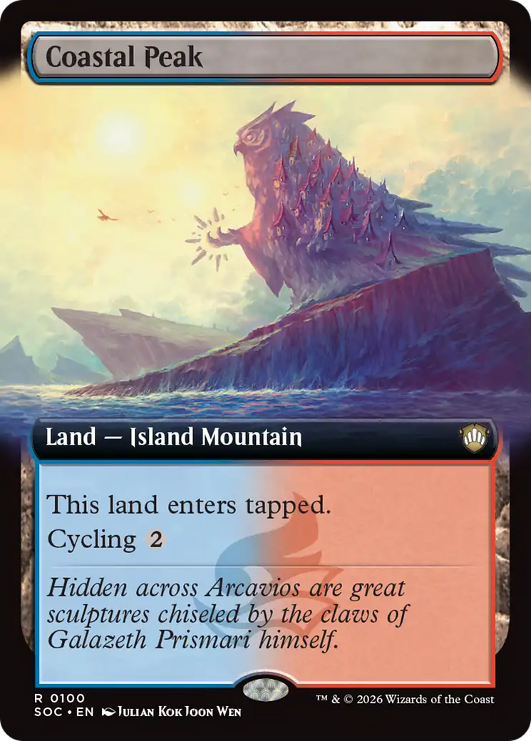 Coastal Peak (Extended Art) [Secrets of Strixhaven Commander] | Exor Games Summserside