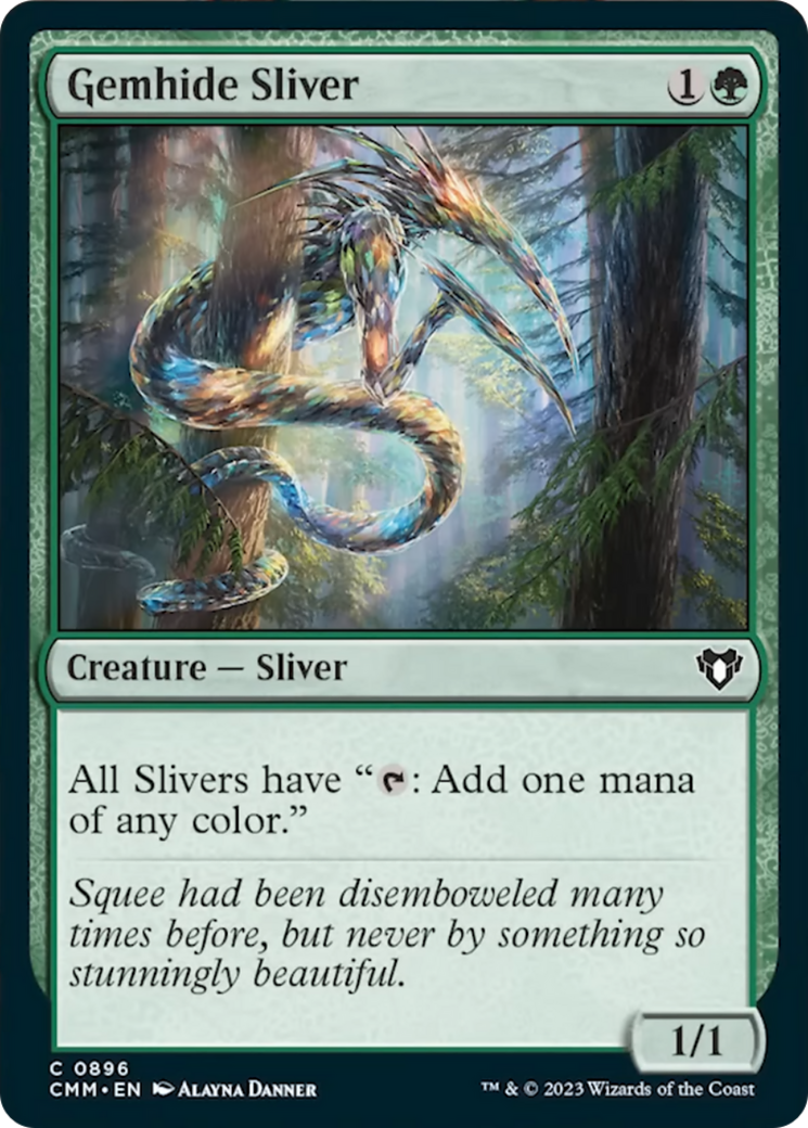 Gemhide Sliver [Commander Masters] | Exor Games Summserside