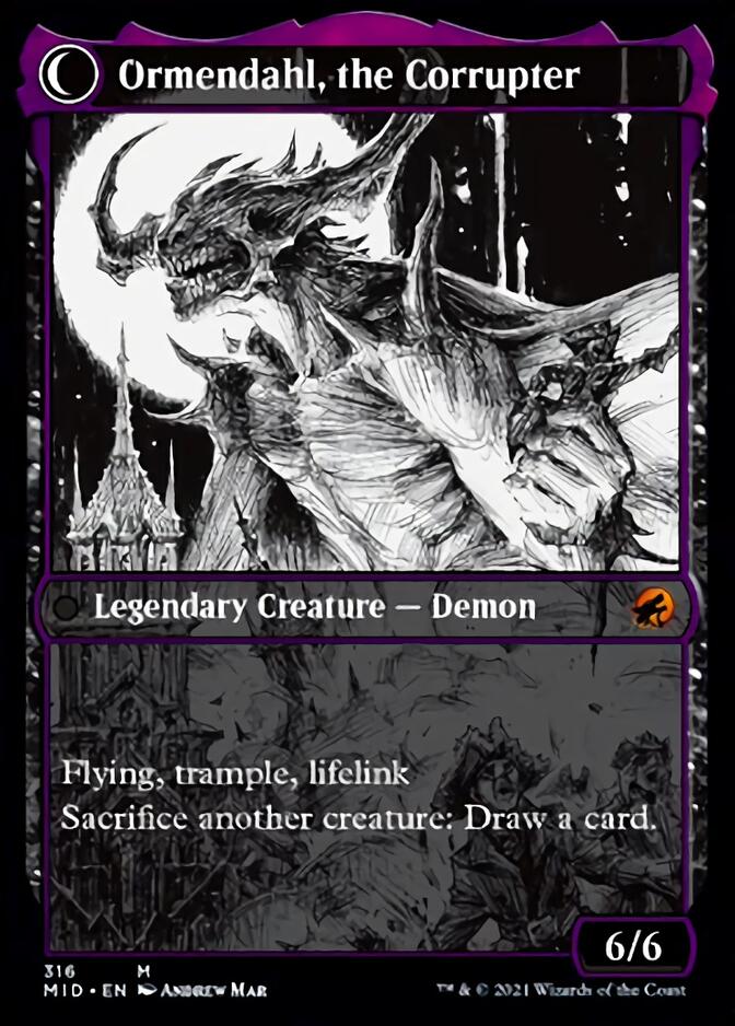 Jerren, Corrupted Bishop // Ormendahl, the Corrupted (Showcase Eternal Night) [Innistrad: Midnight Hunt] | Exor Games Summserside