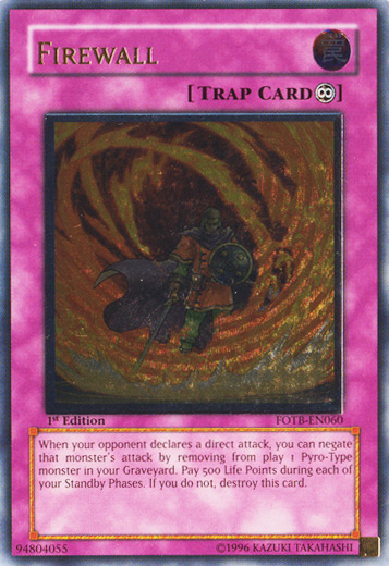 Firewall [FOTB-EN060] Ultimate Rare | Exor Games Summserside