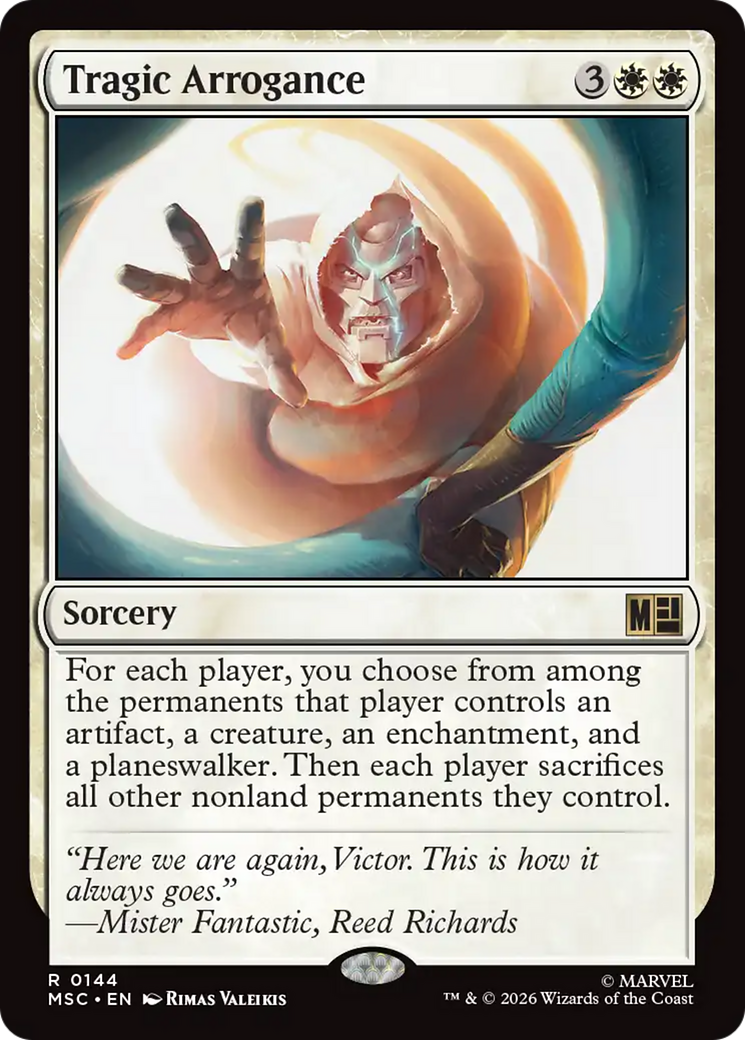 Tragic Arrogance (Surge Foil) [Marvel Super Heroes Commander] | Exor Games Summserside