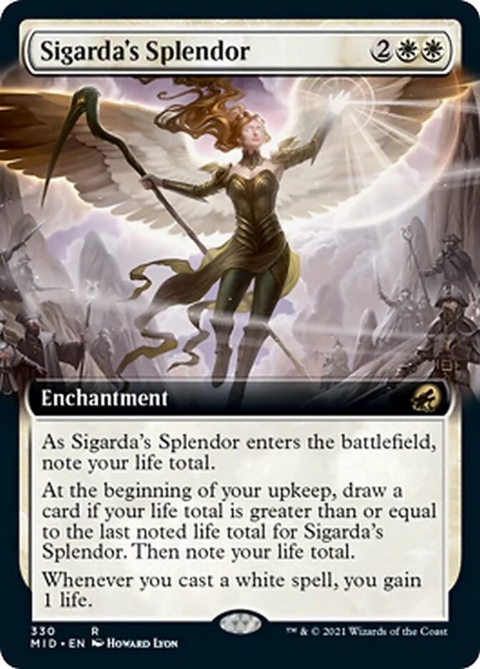 Sigarda's Splendor (Extended Art) [Innistrad: Midnight Hunt] | Exor Games Summserside