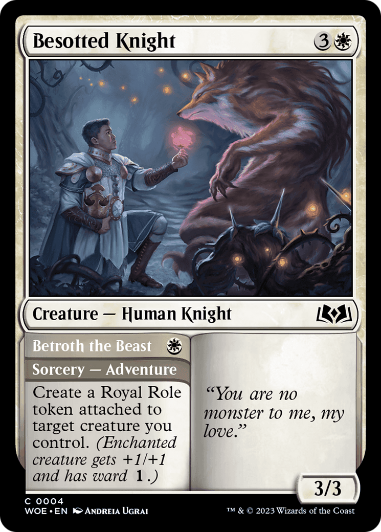 Besotted Knight // Betroth the Beast [Wilds of Eldraine] | Exor Games Summserside