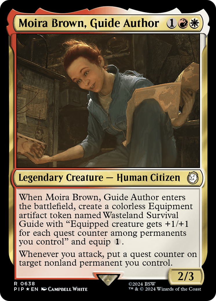 Moira Brown, Guide Author (Surge Foil) [Fallout] | Exor Games Summserside