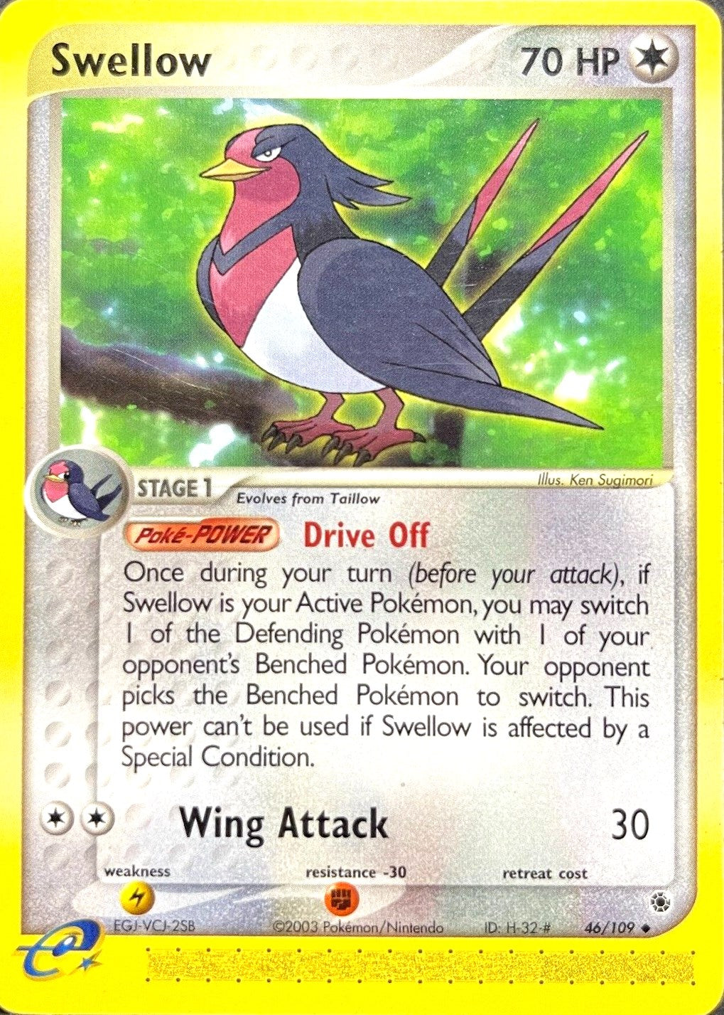 Swellow (46/109) [EX: Ruby & Sapphire] | Exor Games Summserside